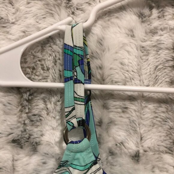 Tankini Size 6D Croft & Barrow Bathing Suit Swim Swimming White/Blue Floral - Picture 5 of 12